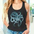 Deep Sea Blue Octopus In Combat Posture Tank Top