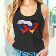 Deutschland Russland Freundschaft Frieden Herzkette Tank Top