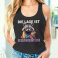 Die Lage Ist Besäufniserregend Waschbär Tank Top