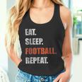 Eat Sleep Football Repeat American Football Tank Top