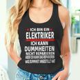 Electrician Humour Saying Electrician Tank Top