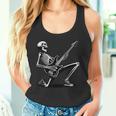 Esqueleto Tocando Guitarra Amante De La Música Rock And Roll Band Camiseta sin mangas