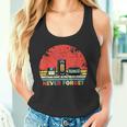 Never Forget Floppyhs Cassette Retrointage Divertido Camiseta sin mangas