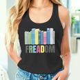 Freadom Books Reader Librarian Reading Tank Top