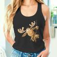 With Cartoon I Elk Wild Animal Motif Tank Top