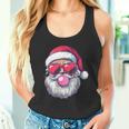 Santa Heart Sunglasses Bubblegum Christmas Santa Tank Top