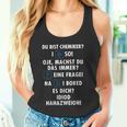 Wortspiel Du Bist Chemiker Chemistry Laborant Chemical Tank Top