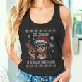 Go Jesus Birthday Ugly Christmas Sweater Christmas Jumper Tank Top