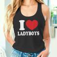 I Heart Love Ladyboys Asia Lover Thailand Ladyboy Tank Top