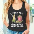 Ich Habe Dir Gesagt Ein Roadtrip Durch Australien Souvenir Popcorn Witz Reisen Tank Top