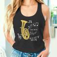 Ja Das Muss So Laut Sein Brass Instrument Tenor Horn Trumpet Tank Top