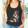 Langhaar Collie Motiv Collie Tank Top