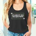 Latin Latin Saying Tank Top