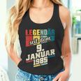 Legendary Since 9Th January 1985 Birthday 911985 Tank Top