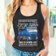 Lorry Motif With Saying For Truck Driver Tank Top