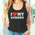 I Love My Gymbro Y2k Sigma Red Heart Tank Top