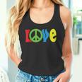 Love Peace Sign Symbol World Planet Freedom Hippie Kindness Tank Top
