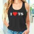 I Love Ts I Heart Ts Y2k Aesthetic Red Heart Camiseta sin mangas