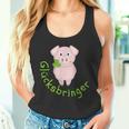 Lucky Charm Pig Clover Leaf For Friends Good Luck Tank Top