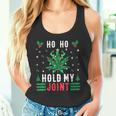 Marijuana Ho Ho Hold My Joint Ugly Christmas Jumper Tank Top