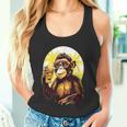 Mono Bebiendo Cerveza Bebedor De Cerveza Divertido Gorila Borracho Sim Camiseta sin mangas