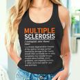 Multiple Sclerosis Awareness Ms Definition Warrior Support Camiseta sin mangas