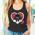 Newfoundland Dog Heart Cute Newfie Puppy Dog Lover Tank Top
