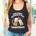 Nuestro Primer Día Del Padre Juntos Botella Cerveza Artesanal Camiseta sin mangas