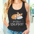 Official Sleep Corgi Dog Sleeping Chilling Dog Tank Top