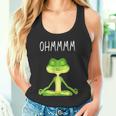 Ohmmmm With Saying Frog Meditation S Tank Top