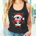 Penguin Christmas Santa Claus Cute Penguin Love Tank Top