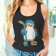 Pingüino Hockey Sobre Hielo Palo De Hockey Deportes Camiseta sin mangas