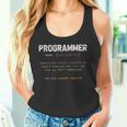 Programmer Definition Computer Skills Programmer S Tank Top