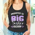 Promoted To Big Sister Again 2025 Pregnancy Announcement Tank Top