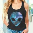 Psychedelic Alien Head Cosmic Galaxy Trippy Outer Space Tank Top