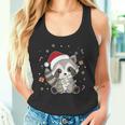 Raccoon Christmas Animals Fairy Lights Raccoon Tank Top