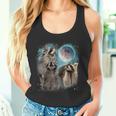 Raccoon Moon Howling Tank Top for Men, Women & Kids - Nature Fun