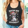 Reindeer Was Ausverkauft Christmas Unicorn Slogan Tank Top