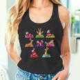 Reindeer Yoga Santa Xmas Meditation Chakra Christmas Tank Top