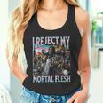 I Reject My Mortal Flesh Trans Hard Skeleton Bootleg Tank Top