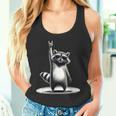 Retro Raccoon Rock Music Men Kids Women Raccoon Tank Top