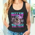 Rizz Em With The Tism Retrointage Raccoon Meme Tank Top