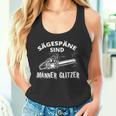 Sägespäne Sind Männer Glitzer Holzfälller Tank Top