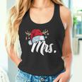 Santa Claus Hat Mrs Partner Outfit For Christmas Tank Top