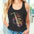 Saxophone Colourful Musician Saxophone For Saxophonists Tank Top