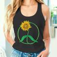Signe De Paix Tournesol 60S 70S Hippie Fleur Symbole De Paix Débardeur e