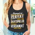 Skatspieler Skat Card Games Slogan Tank Top