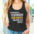 Skier Legend Ski Alpine Tank Top