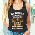 Smith Forged Apron Anvil Saying Man Fun Tank Top