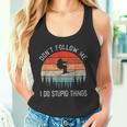 I Do Stupid Things Freestyle Skiing Skiers Ski Tank Top